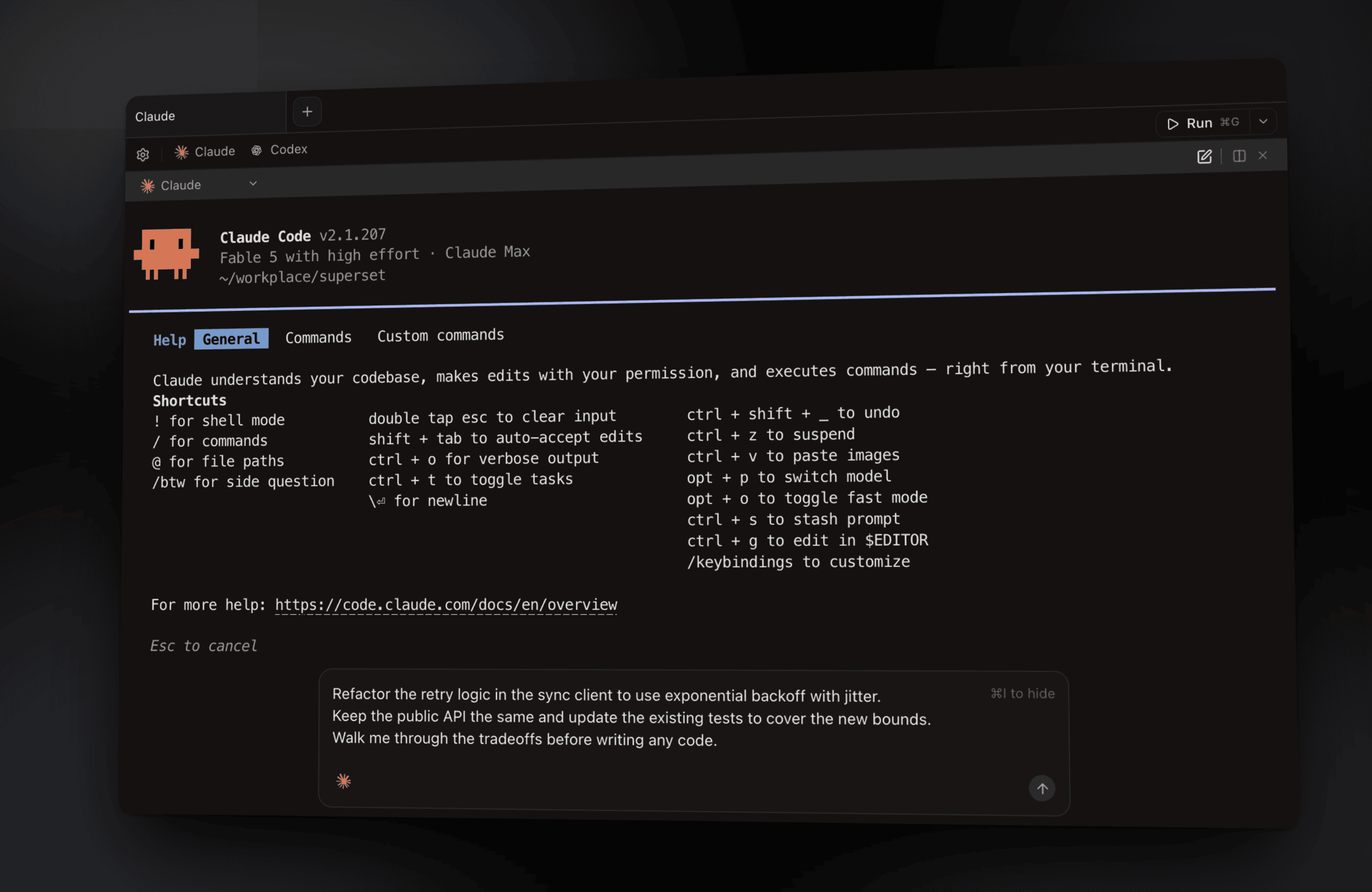 Rich input for the terminal
